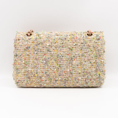 Gardens Charms 2.55 Reissue Flap Bag Multicolor Beige Tweed