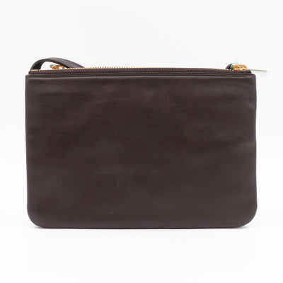 Trio Bag Dark Brown Leather