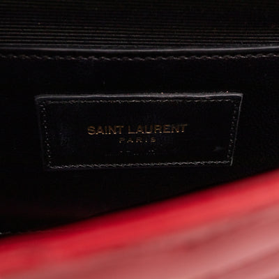 Envelope Clutch Red Smooth Leather