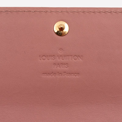 Sarah Wallet Monogram Rose Velours Vernis Ikat