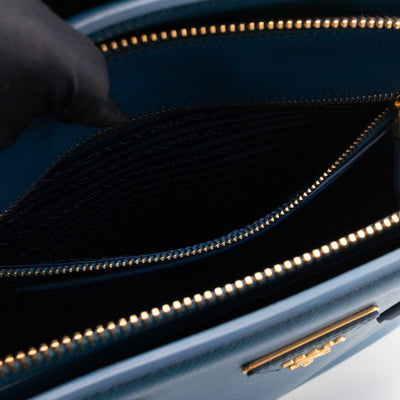 Parabole Tote Gobalt Blue Saffiano Lux Leather