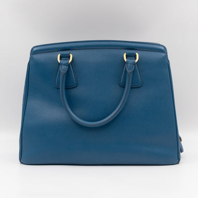 Parabole Tote Gobalt Blue Saffiano Lux Leather