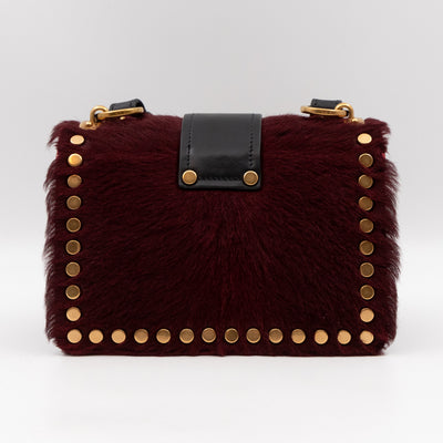 Cahier Calf Hair Calfskin Granato Black & Gold