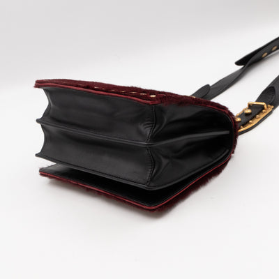 Cahier Calf Hair Calfskin Granato Black & Gold