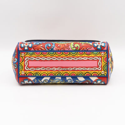 Sicily Medium Teatro Dei Pupi Print Leather