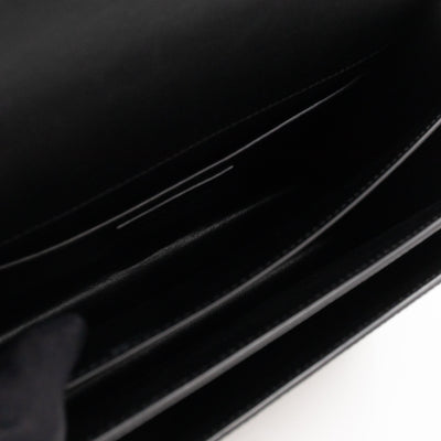 Sunset Medium Black Coated-Bark Leather