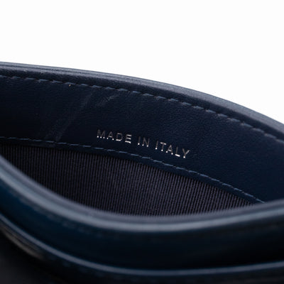Gabrielle Card Holder Blue Leather