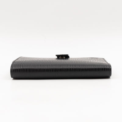 Small Ring Agenda Cover Black Epi