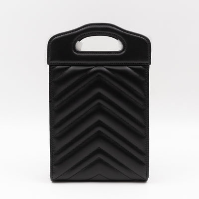 GG Marmont Top Handle Mini Bag Black Leather