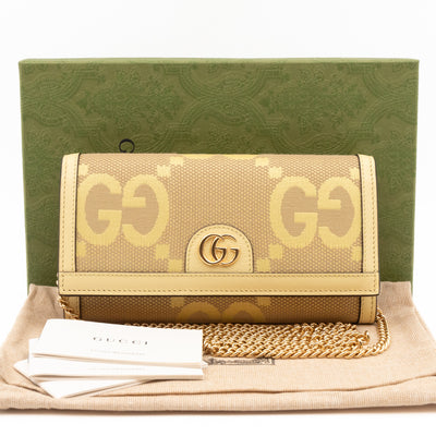 Ophidia Continental Wallet on Chain Yellow