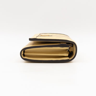 Ophidia Continental Wallet on Chain Yellow