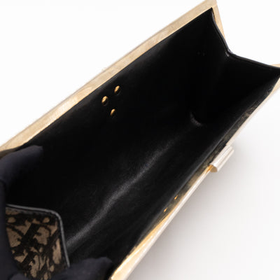 Vintage Clutch Black Dior Oblique Jacquard