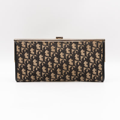 Vintage Clutch Black Dior Oblique Jacquard