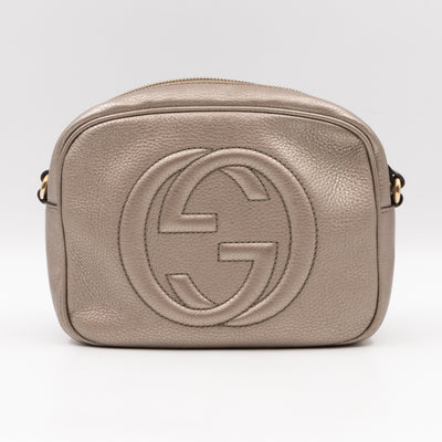 Disco Soho Champagne Metallic Leather