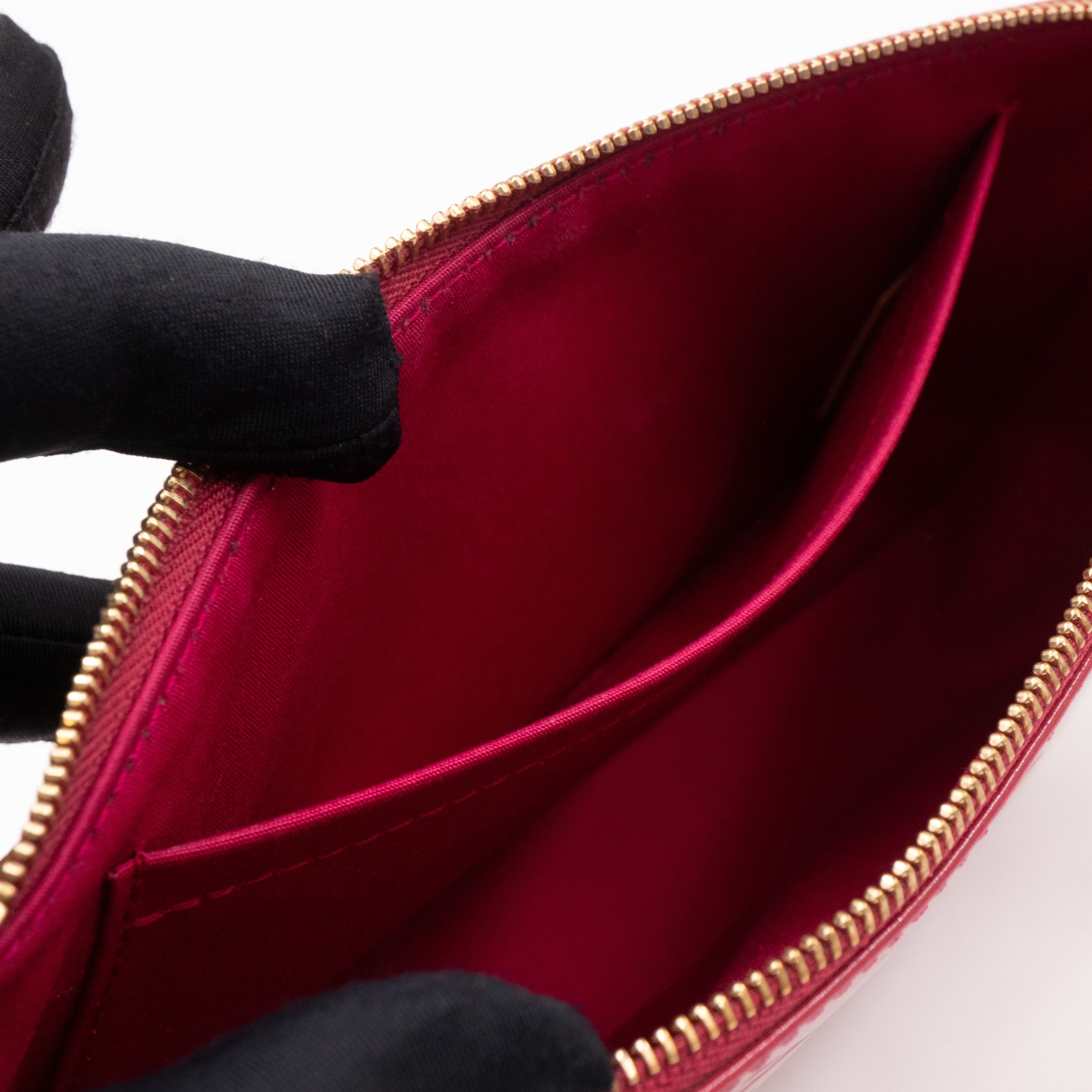 Pochette Accessoires Vernis Indian Rose