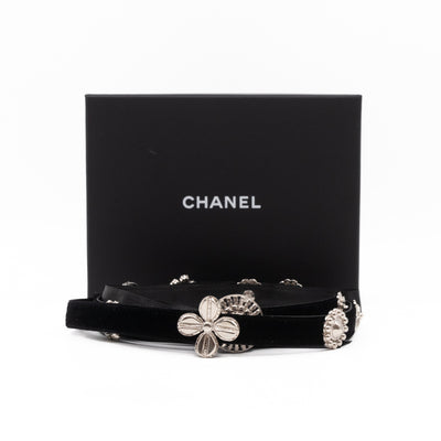 Lucky Charms Ribbon Belt Black Velvet