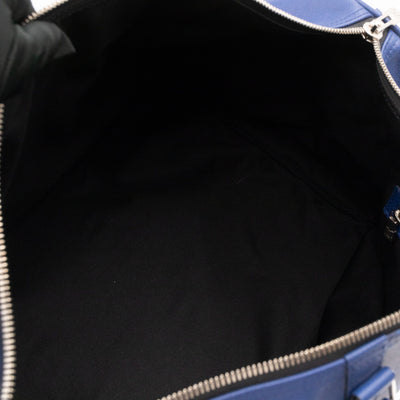 Keepall 50 Bandouliere Pacific Blue Taigarama Leather