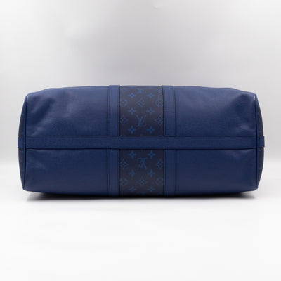 Keepall 50 Bandouliere Pacific Blue Taigarama Leather