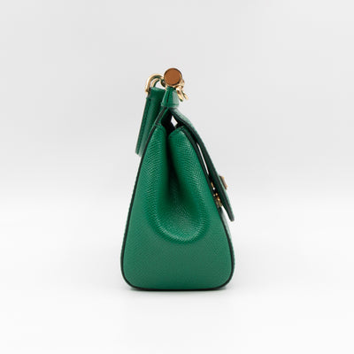 Sicily Mini Green Dauphine Leather