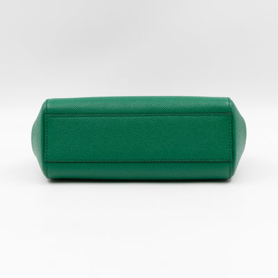 Sicily Mini Green Dauphine Leather