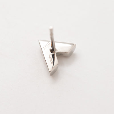 Essential V Studs Earrings Silver