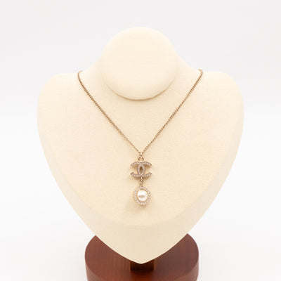 CC Pearl Drop Necklace