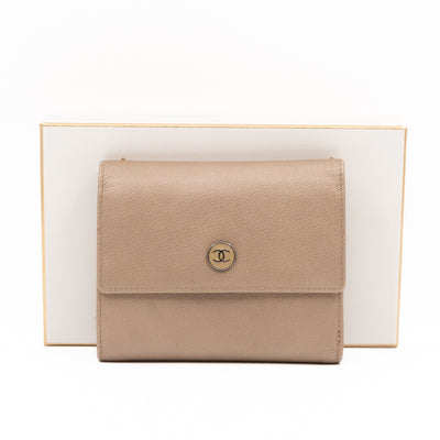 CC Trifold Wallet Champagne