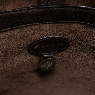 Vintage Crossbody Flap Bag Brown Leather