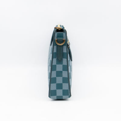 Modul Shoulder Bag Damier Couleurs Cyan