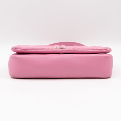 Small Quilted Lola Bag Light Pink Leather