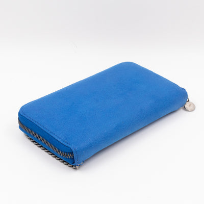 Falabella Zip Continental Wallet Blue