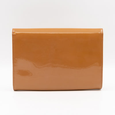 Louise Clutch Beige Vernis Gold