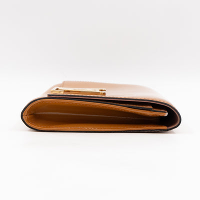 Louise Clutch Beige Vernis Gold