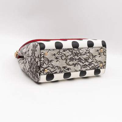 Sicily Laced Embroidery Dauphine Leather