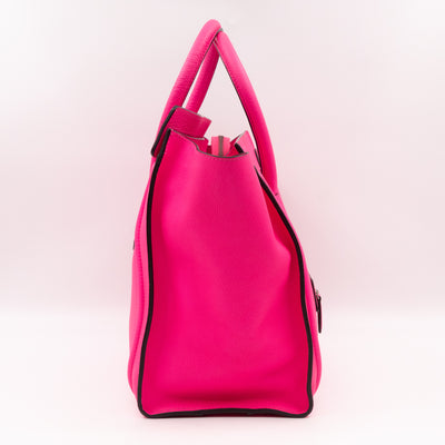 Mini Luggage Pink Leather