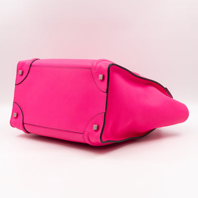 Mini Luggage Pink Leather