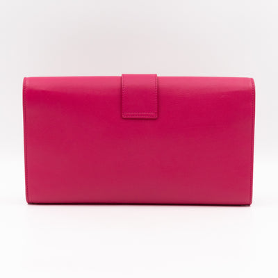 Chyc Ligne Y Clutch Pink Smooth Leather