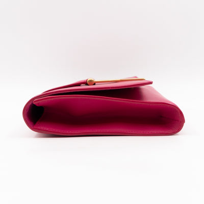 Chyc Ligne Y Clutch Pink Smooth Leather