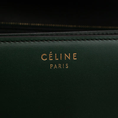 Classic Box Medium Green Leather