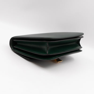 Classic Box Medium Green Leather