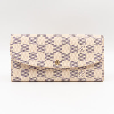 Emilie Wallet Damier Azur Rose Ballerine