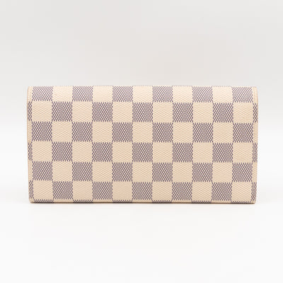 Emilie Wallet Damier Azur Rose Ballerine