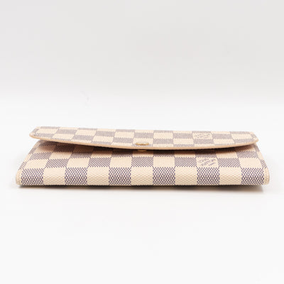 Emilie Wallet Damier Azur Rose Ballerine