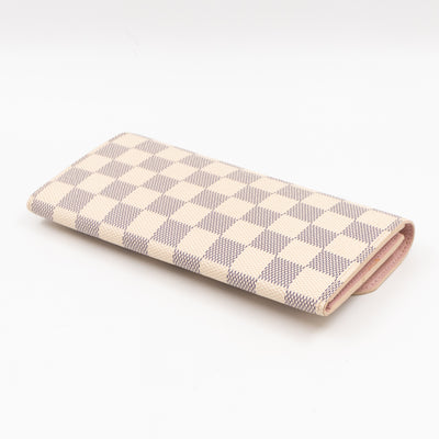 Emilie Wallet Damier Azur Rose Ballerine