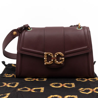 DG Amore Large Bag Burgundy Leather