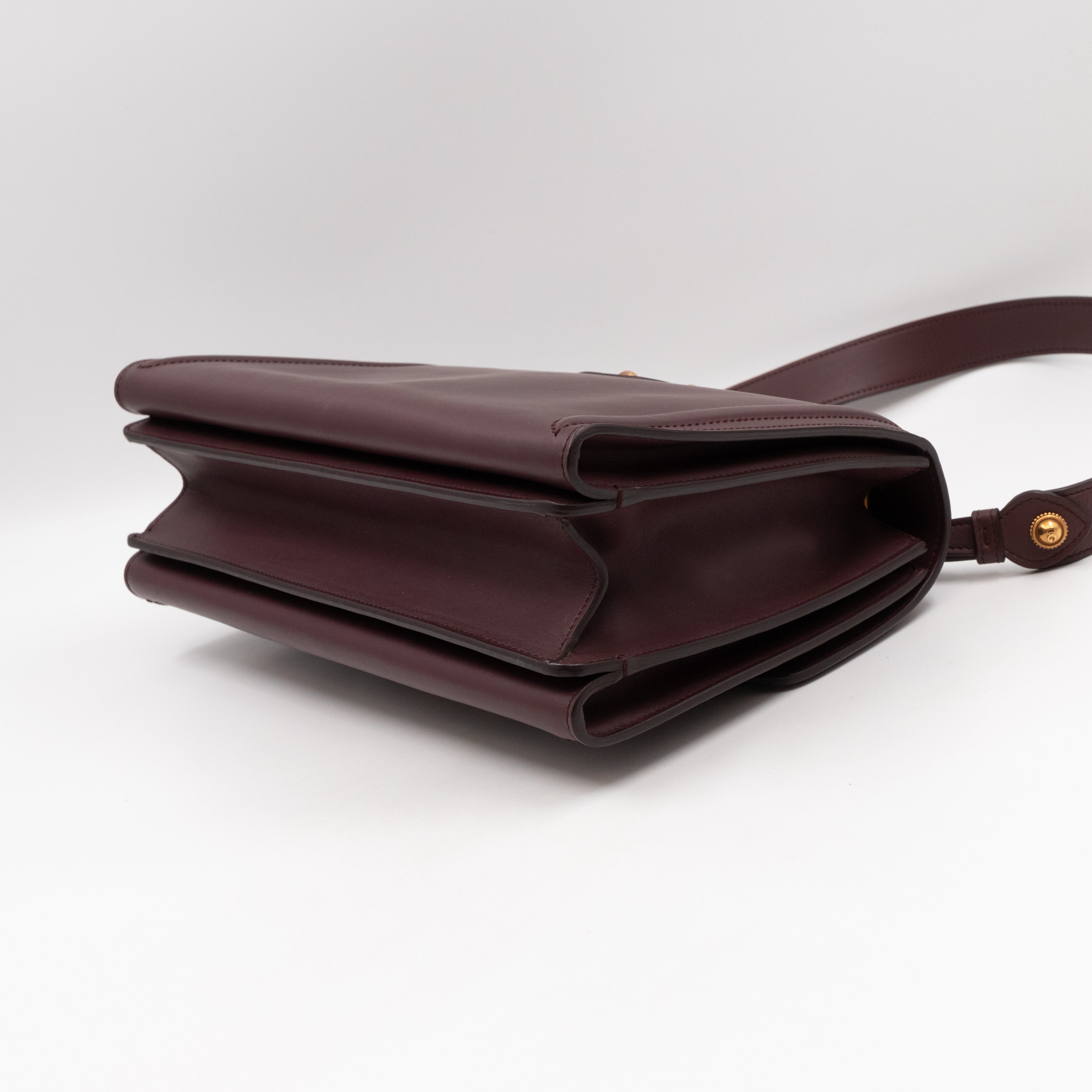 DG Amore Large Bag Burgundy Leather