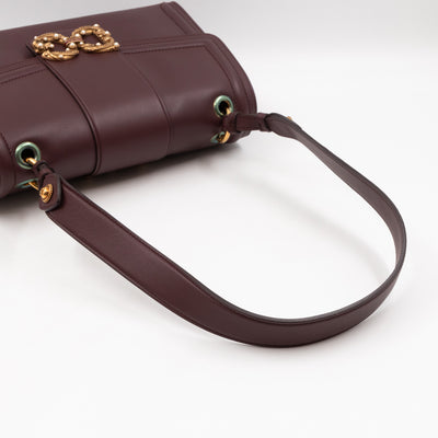 DG Amore Large Bag Burgundy Leather