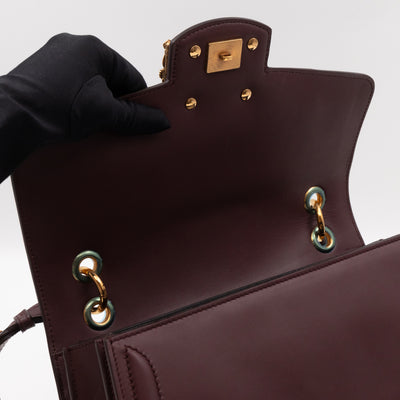 DG Amore Large Bag Burgundy Leather