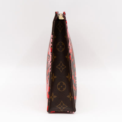 Toiletry Pouch 26 Monogram Jungle Dots Red