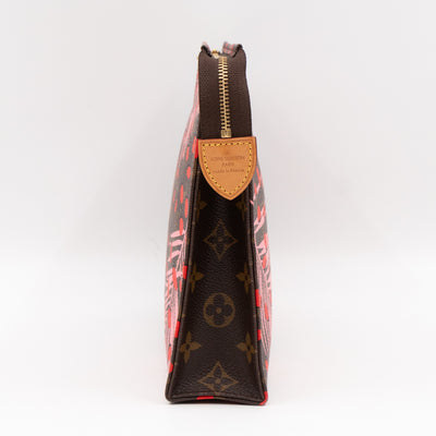 Toiletry Pouch 26 Monogram Jungle Dots Red